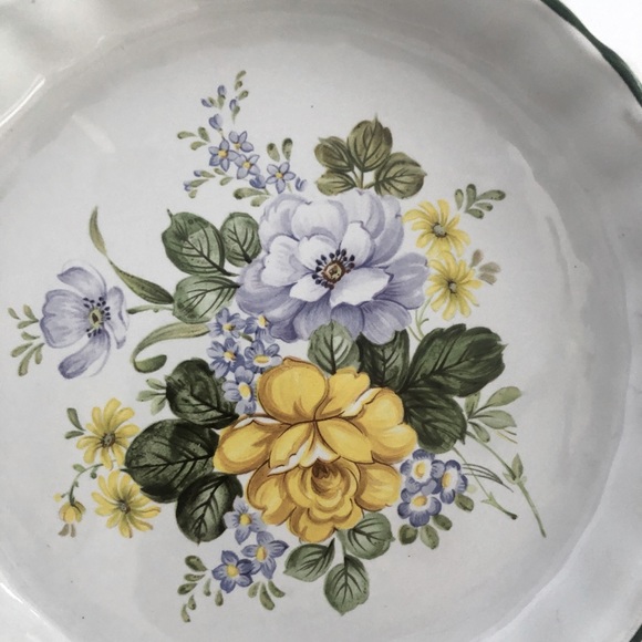 Ashley Ceramics Kitchen Vintage Ashley Ceramic England Ribbed Flan